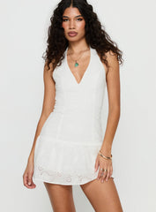 Diandra Halter Romper White