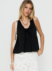 Antiquity Babydoll Top Black