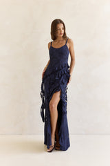 Urban Elegance Maxi Dress Navy