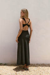 Dancing Till Dark Maxi Dress Black