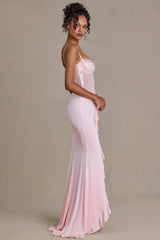 Embellished Lace Corset Gown in Blossom