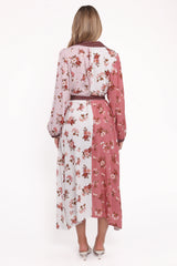 Maiden Long Sleeve Midi Dress - First Blush