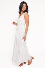 Kayden Maxi Dress - White