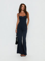 Briana Set Navy Pinstripe