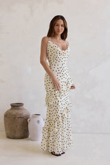 Stopping Time Maxi Dress Cream