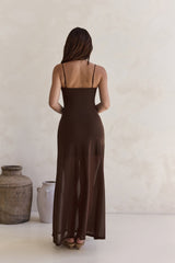 Alessandra Maxi Dress Chocolate