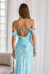 In The Front Maxi Dress Blue