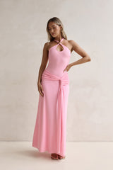 Lost In Dreams Mesh Maxi Dress Pink