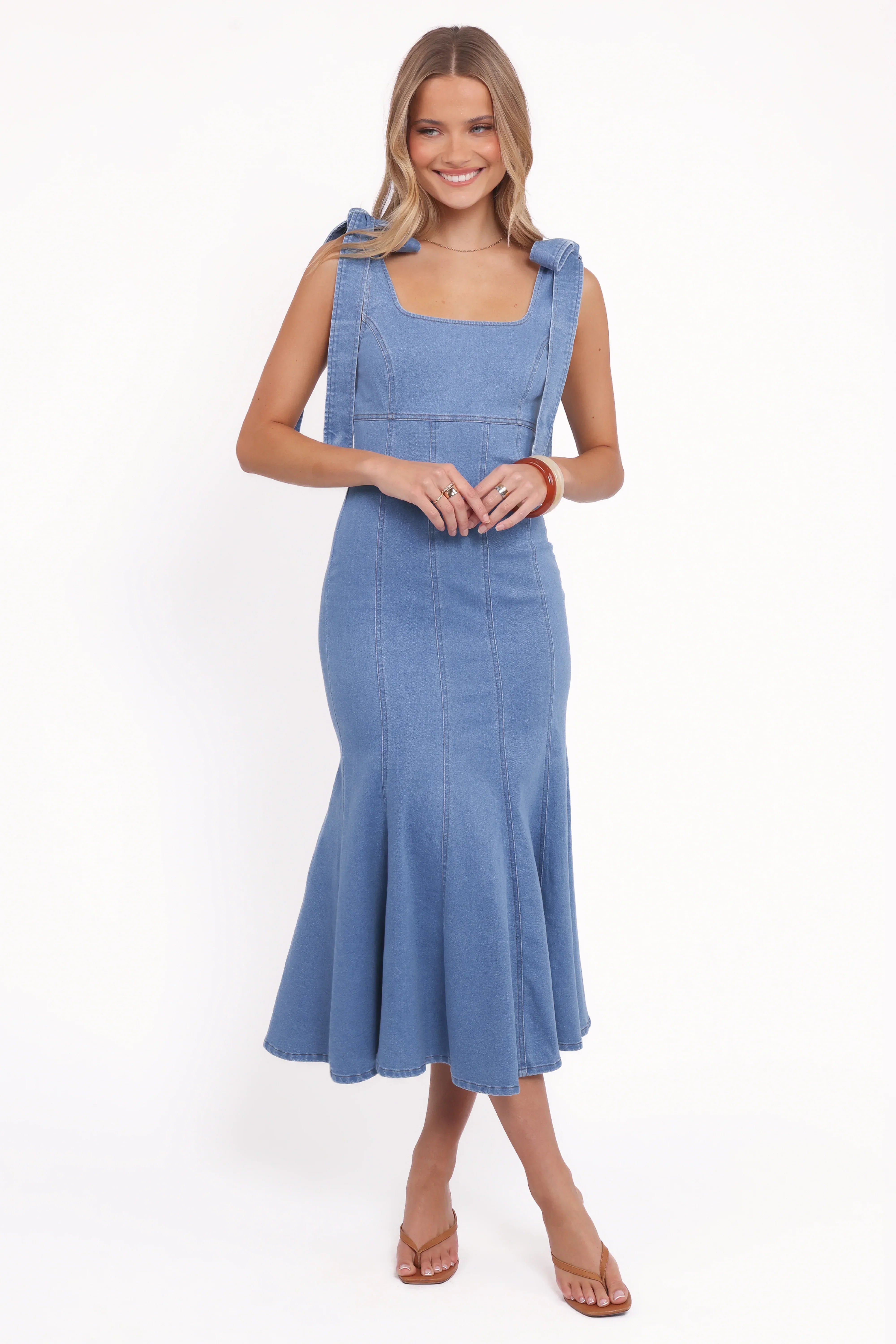 Eugenia Midi Dress - Indigo Denim