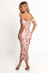 Cyra Midi Dress - Rose