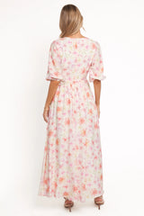 Andara Maxi Dress - White Floral