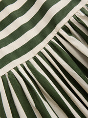 Striped Halter Neck Maxi Dress