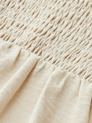 Contrast Wavy Trim Sleeveless Maxi Dress