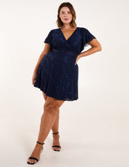 Curve Mesh Wrap Dress