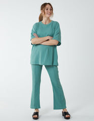 Waffle Trouser And T-Shirt (Set)