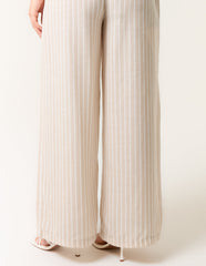 Paperbag Waist Pinstripe Trouser