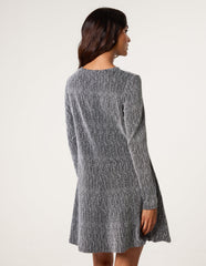 Metallic Diamante Swing Dress