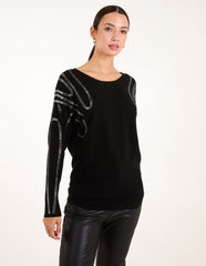 Embellished Shoulder Jumper
