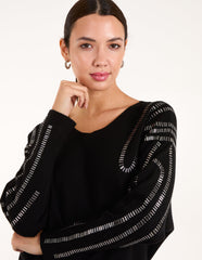 Embellished Shoulder Jumper