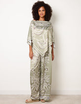 Scarf Print Trouser Set