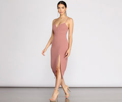 Candace Crepe Midi Dress