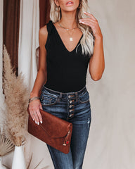 Days Of Summer Cotton Tie Bodysuit - Black