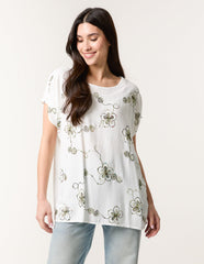 Embroidered Flower Top