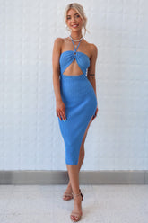Malibu Midi Dress - Blue