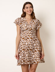 Angel Sleeve Mini Dress