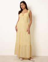 Broderie Button Down Maxi Dress