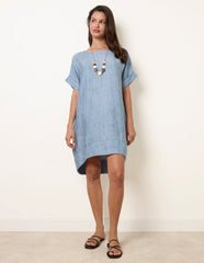 Washed Effect Tunic Dress
