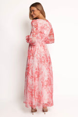 Anisa Maxi Dress - Pink Floral