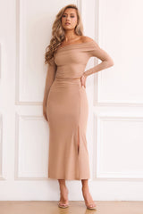 Catalina Midi Skirt - Camel