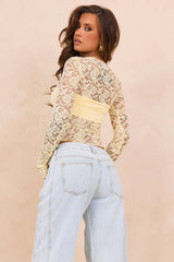 Ethereal Lace Top - Vanilla