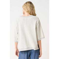 GOD IS GOOD PATCHWORK SHORT SLEEVE SWEATSHIRT TOP)