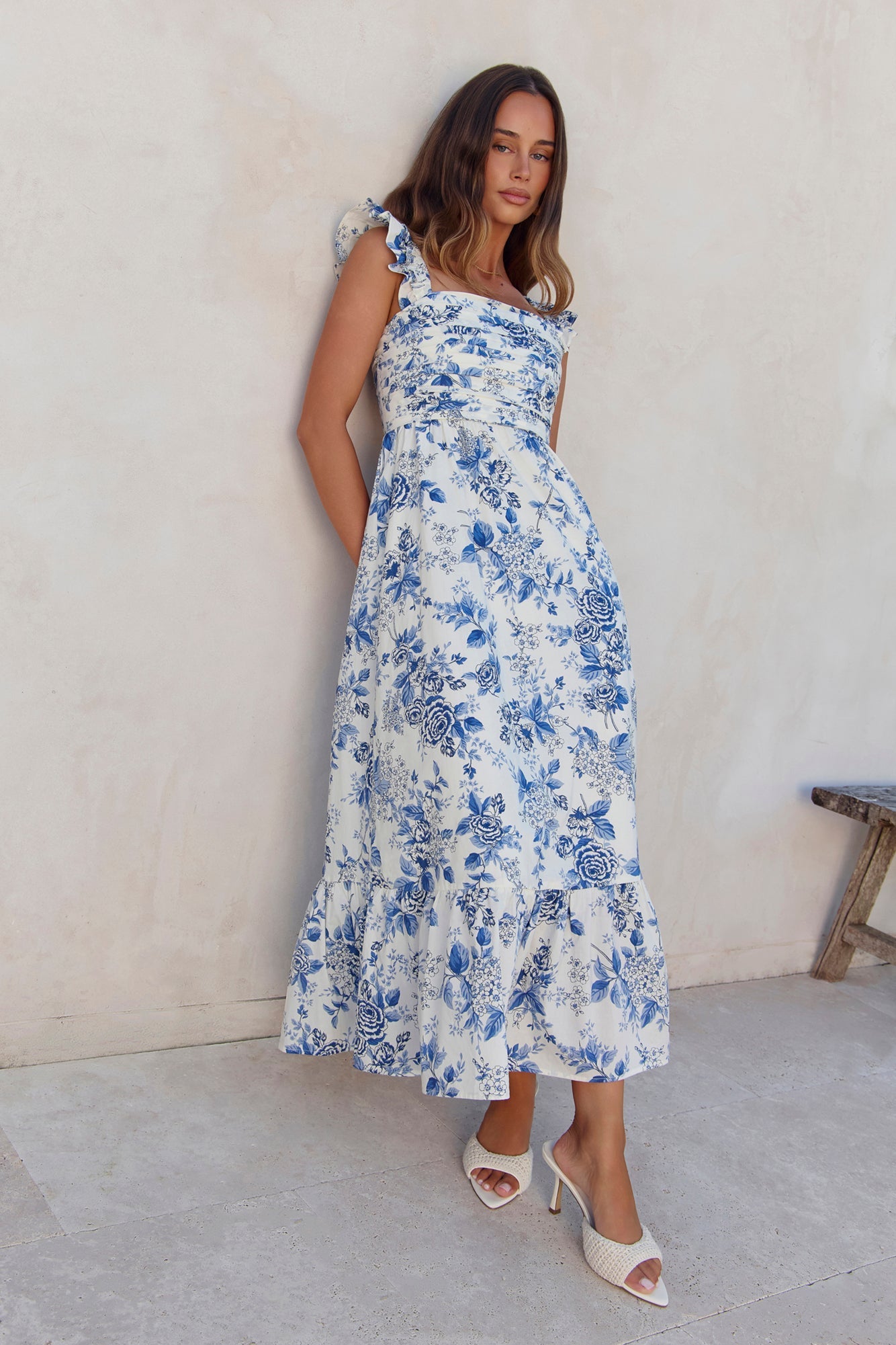 Bloom By Bloom Maxi Dress Blue