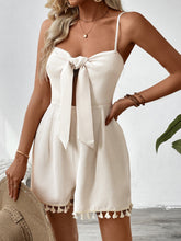 Cloud Nine Strapless Tie Front Romper