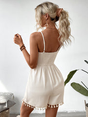 Cloud Nine Strapless Tie Front Romper