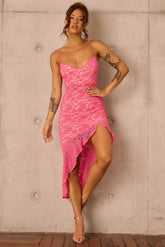 Living My Truth Midi Dress - Pink