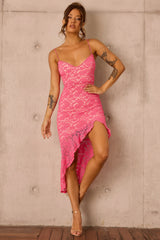 Living My Truth Midi Dress - Pink