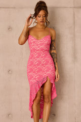 Living My Truth Midi Dress - Pink