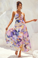 Real World Maxi Dress - Purple Multi