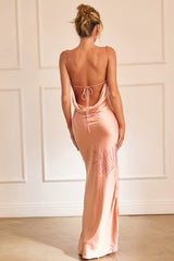 Serein Drape Maxi Dress - Blush