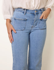 Rope Detail Pocket Jeans
