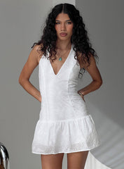 Diandra Halter Romper White
