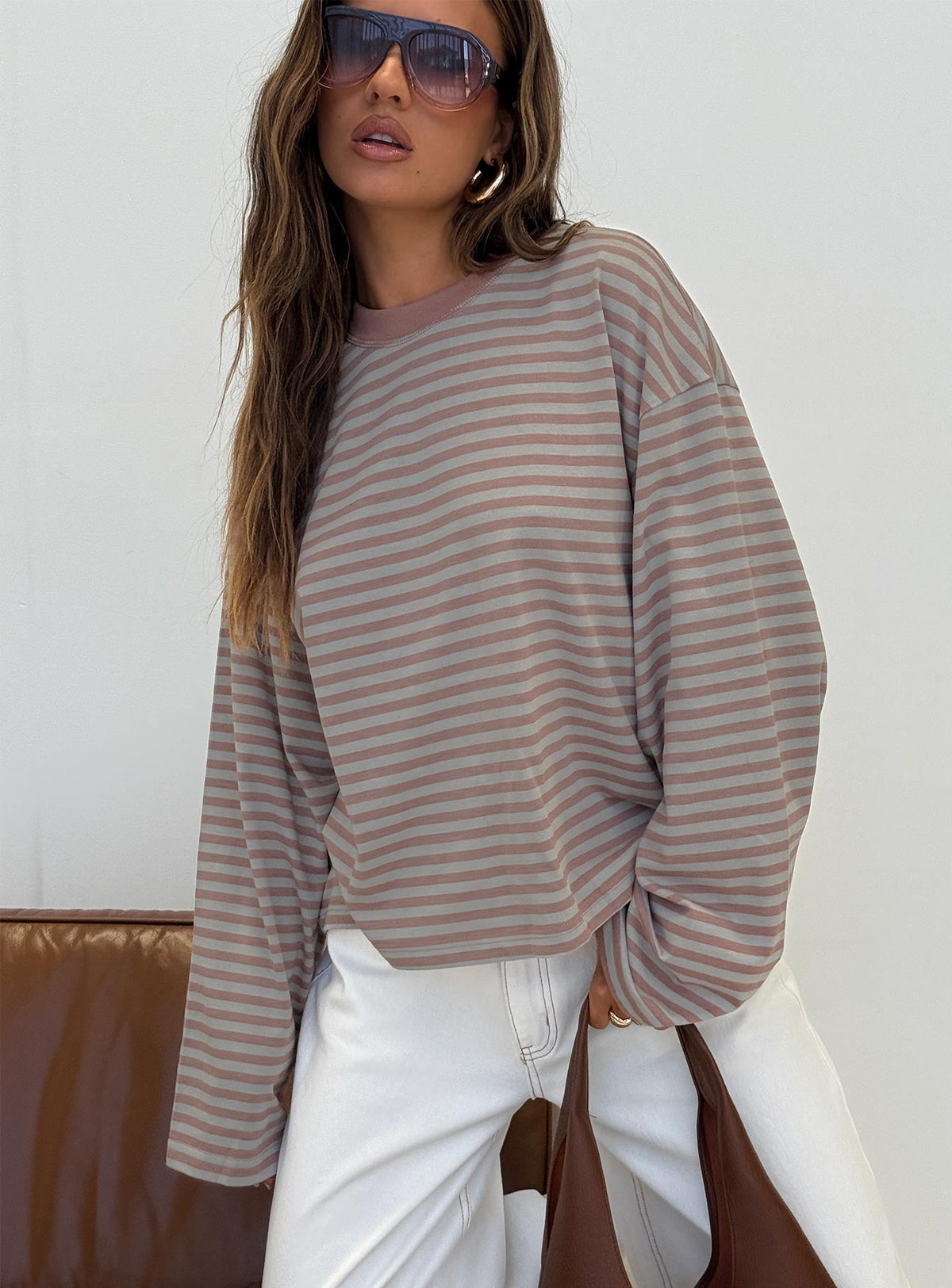 Bloom Long Sleeve Muted Pastels Stripe