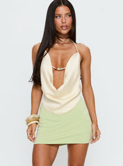 Brennah Jersey Mini Skort Pistachio
