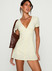 Loveliness Romper Lemon
