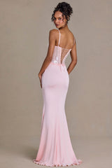 Embellished Lace Corset Gown in Blossom