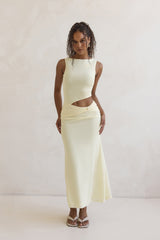 Over And Over Mesh Maxi Dress Yellow